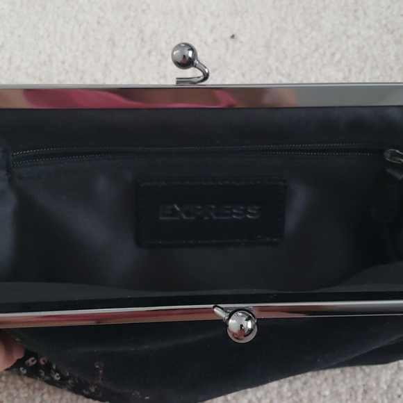 Express, velvet clutch bag - Picture 2 of 3